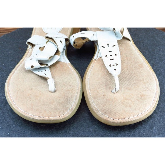 Born‎ concept Sz 10 M White Gladiator Synthetic Women Sandals C63901 - Picture 2 of 8